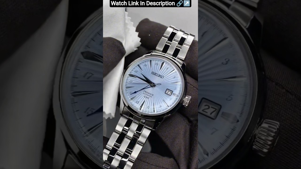 Seiko Presage GMT Blue Dial Luxury Men's Watch #luxurywatchesformen #seiko #seikopresage