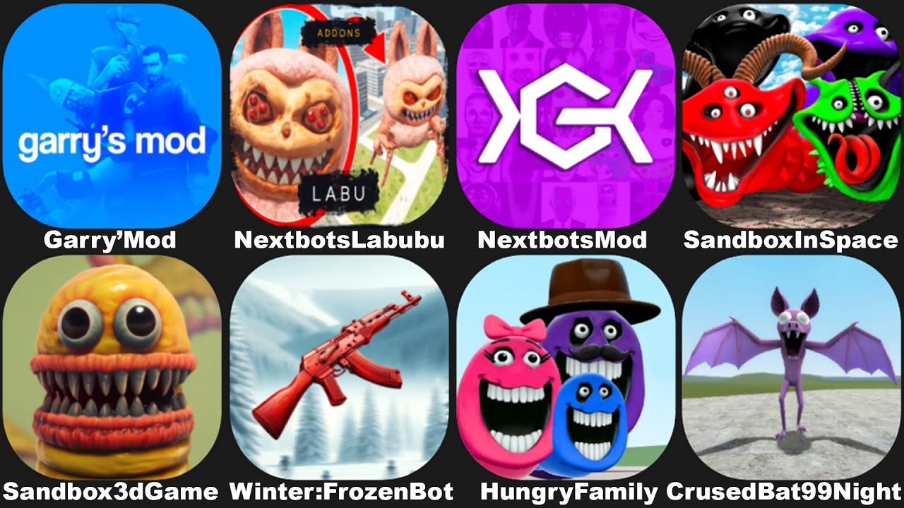 Hungry Worm in NextBots in Playground Mod,Sandbox in Space,Crused Bat 99 Nights in the Forest,GMod