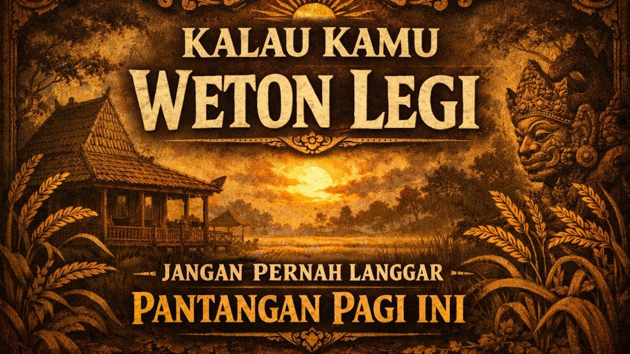 Weton Legi: Pantangan yang Sering Diremehkan pada Pagi Hari