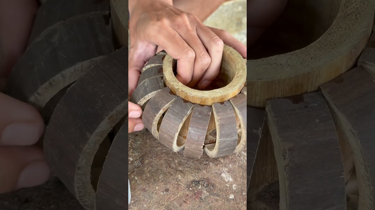 3 easy bamboo craft ideas #shorts