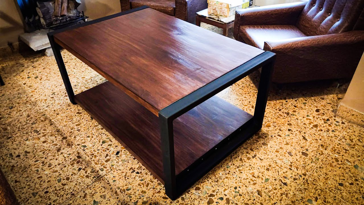 Mesa Ratona en hierro y madera | Estilo Industrial