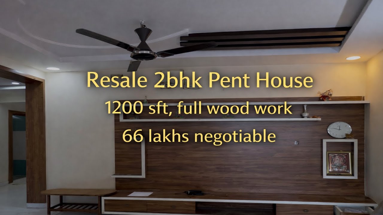 1200 SFT Resale Penthouse | East Facing | 27 UDS | Nizampet | ₹66 Lakhs Negotiable | 8908908939