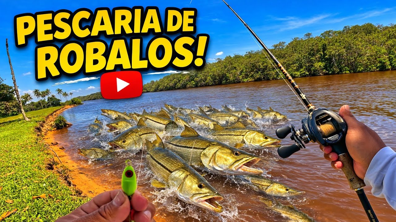 🔥 FA&Ccedil;A ISSO e sempre peguei muitos Robalos no Mangue de barranco
