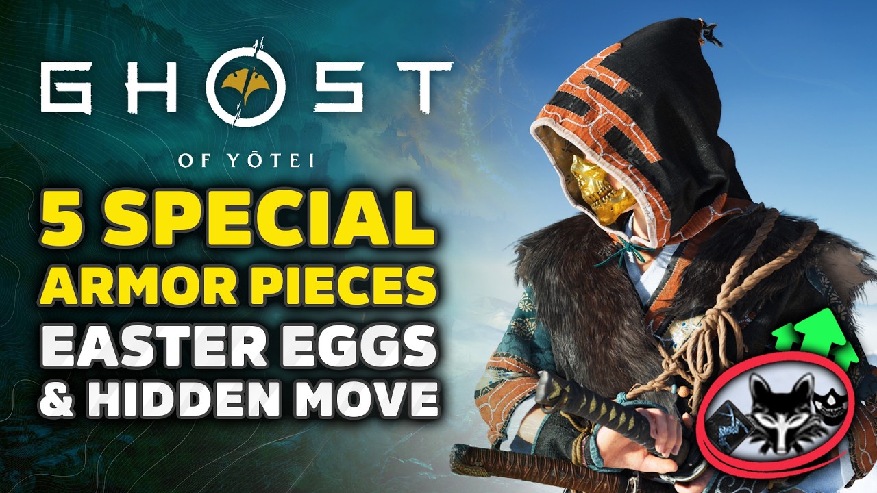 Как получить 5 особых элементов брони в Ghost of Yotei - Death Stranding, Ghost Of Tsushima и дру...