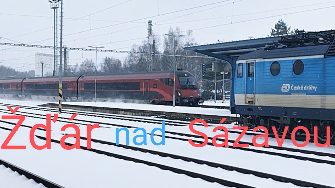 Sněhové vlaky Žďár nad Sázavou 22.1.2022