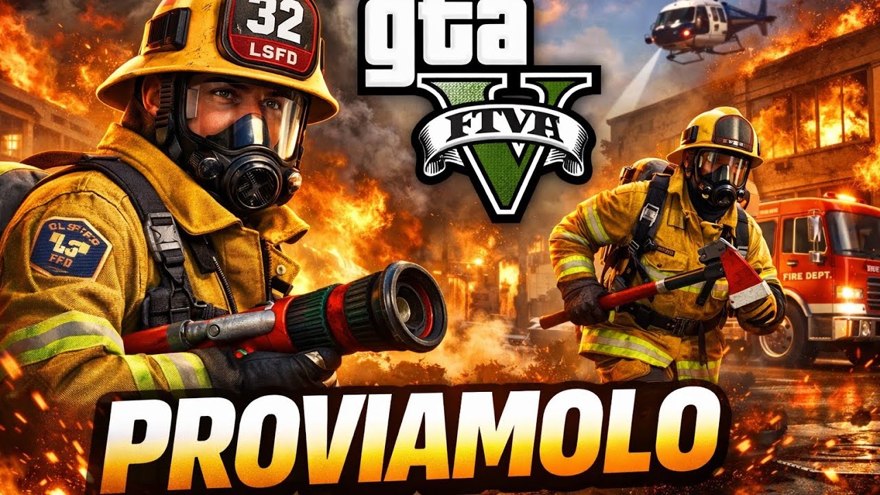 FACCIO IL POMPIERE SU GTA 5 ONLINE!!!