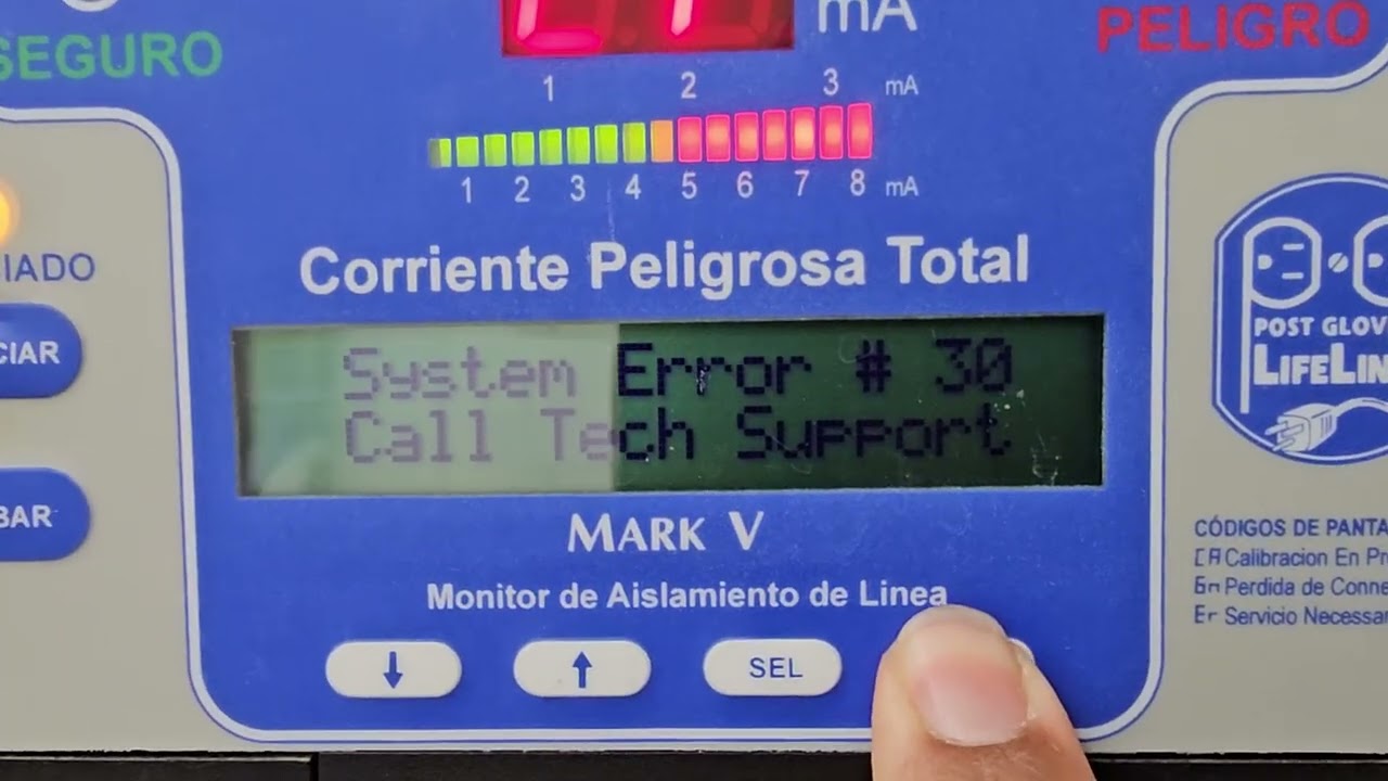 Falla en Monitor de Aislamiento de Linea