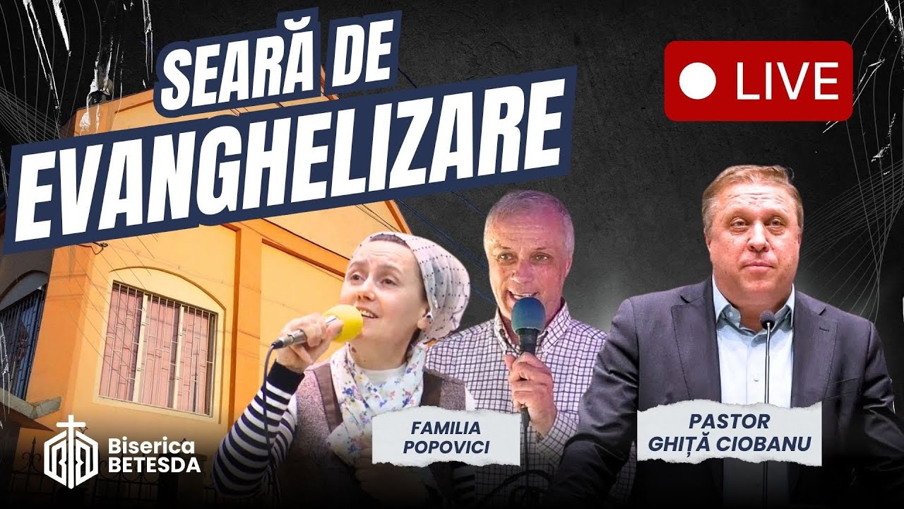 Duminică seara l 22 februarie 2026 | Evanghelizare | Ghiță Ciobanu