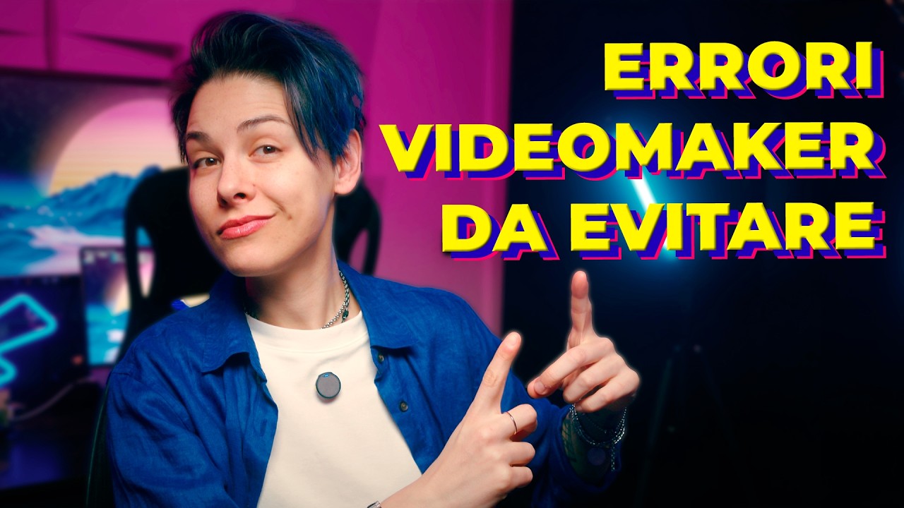 EVITA QUESTI 5 ERRORI se sei un VIDEOMAKER o CREATOR PRINCIPIANTE