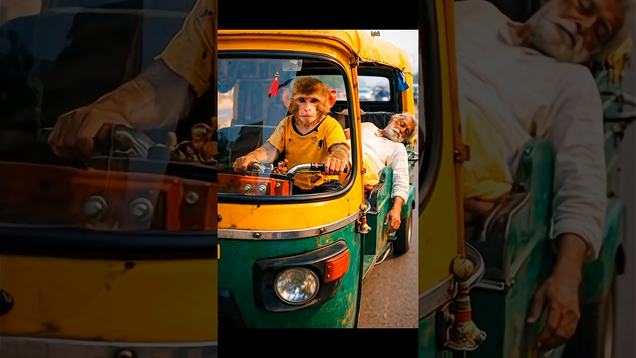 "A monkey saved an elderly man today" ❤️❤️ 