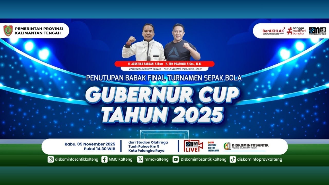 FINAL TURNAMEN SEPAK BOLAGUBERNUR CUP 2025 Stadion Olahraga Tuah Pahoe Palangka Raya