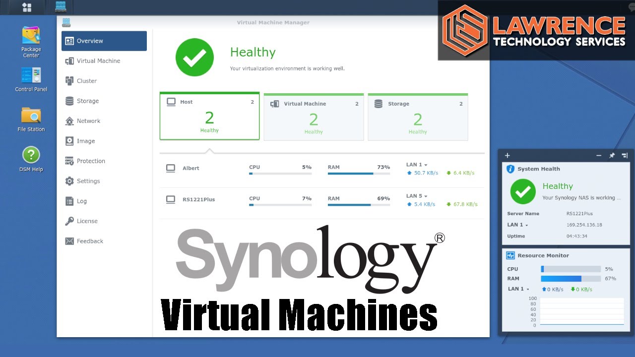 Краткий обзор виртуальных машин Synology