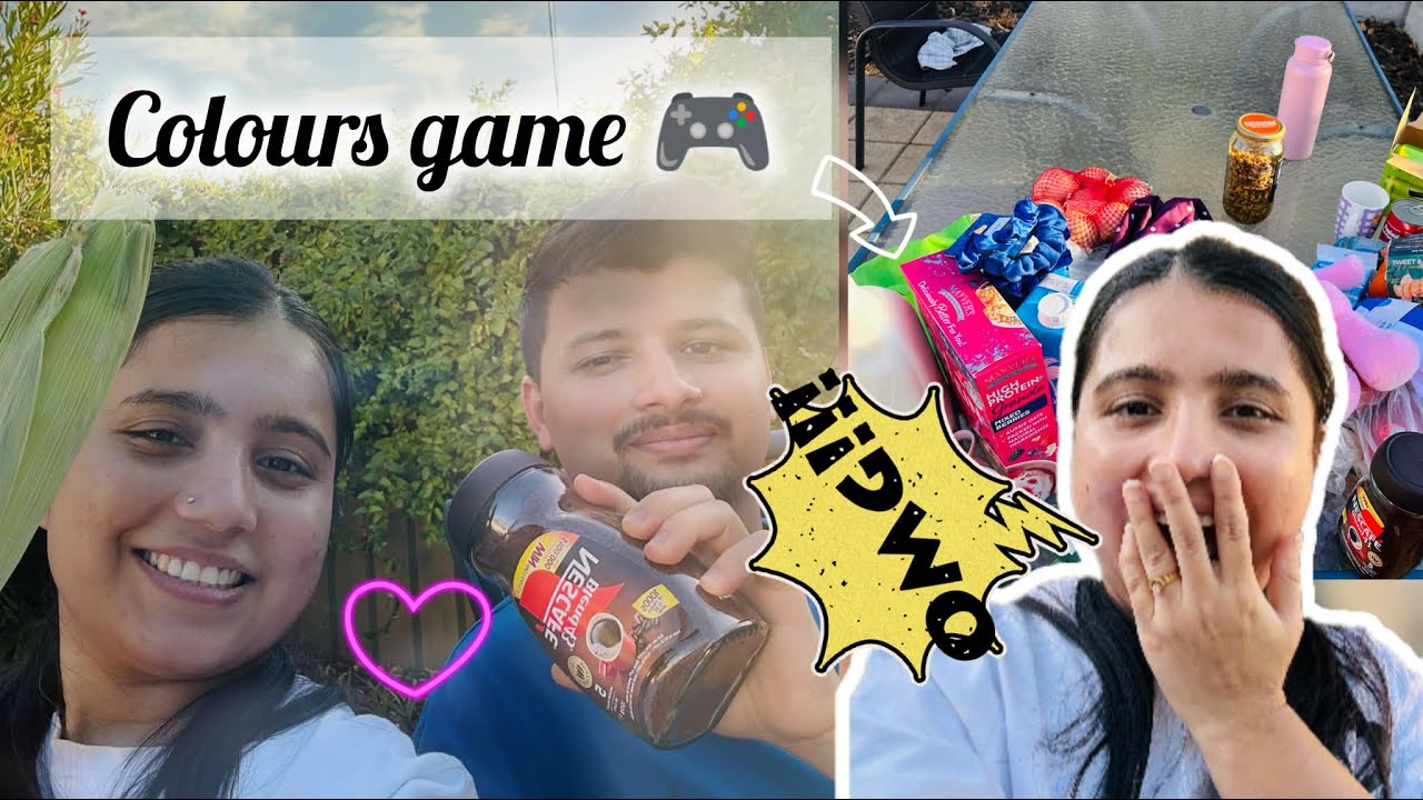 || colour gift exchange game || utsav &susmita ||