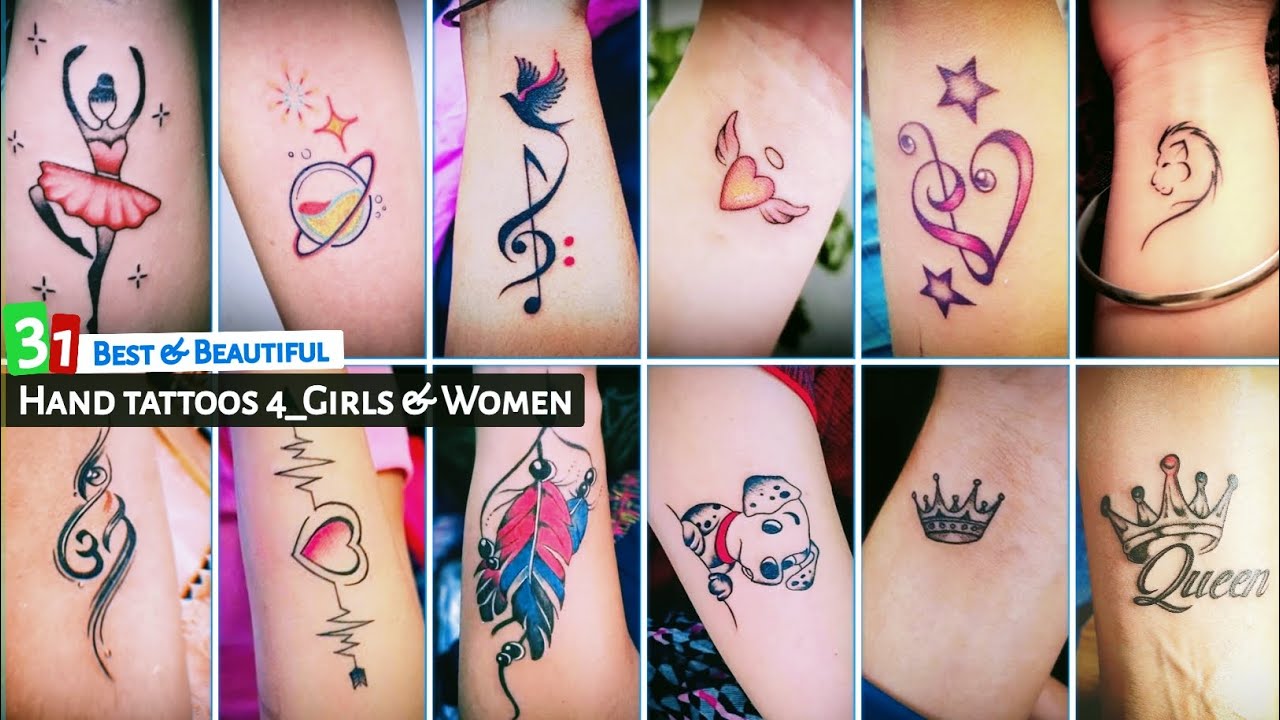 30+ Hand tattoo ideas for Girls/Women | tattoos for Girls on hand | Small tattoos