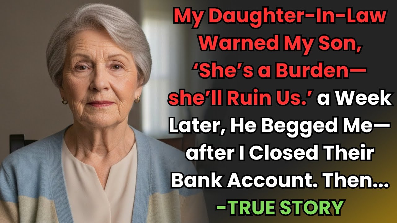 HER TRUE STORY FROM FLORIDA 👵💔 Her DIL Called Her a Burden — So She Closed the Bank Account and...