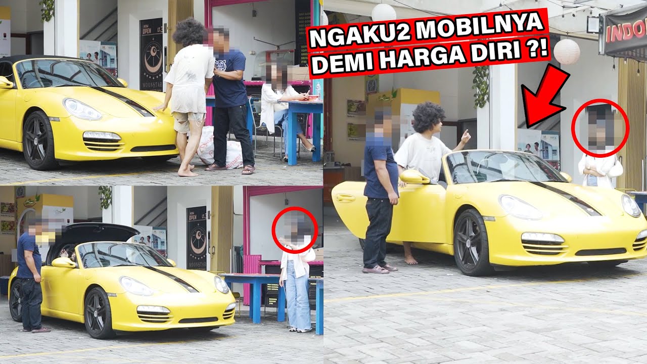 GEMBEL SULTAN DIRENDAHIN DAN MEREKA NGAKU2 YANG PUNYA MOBIL SPORT ??!