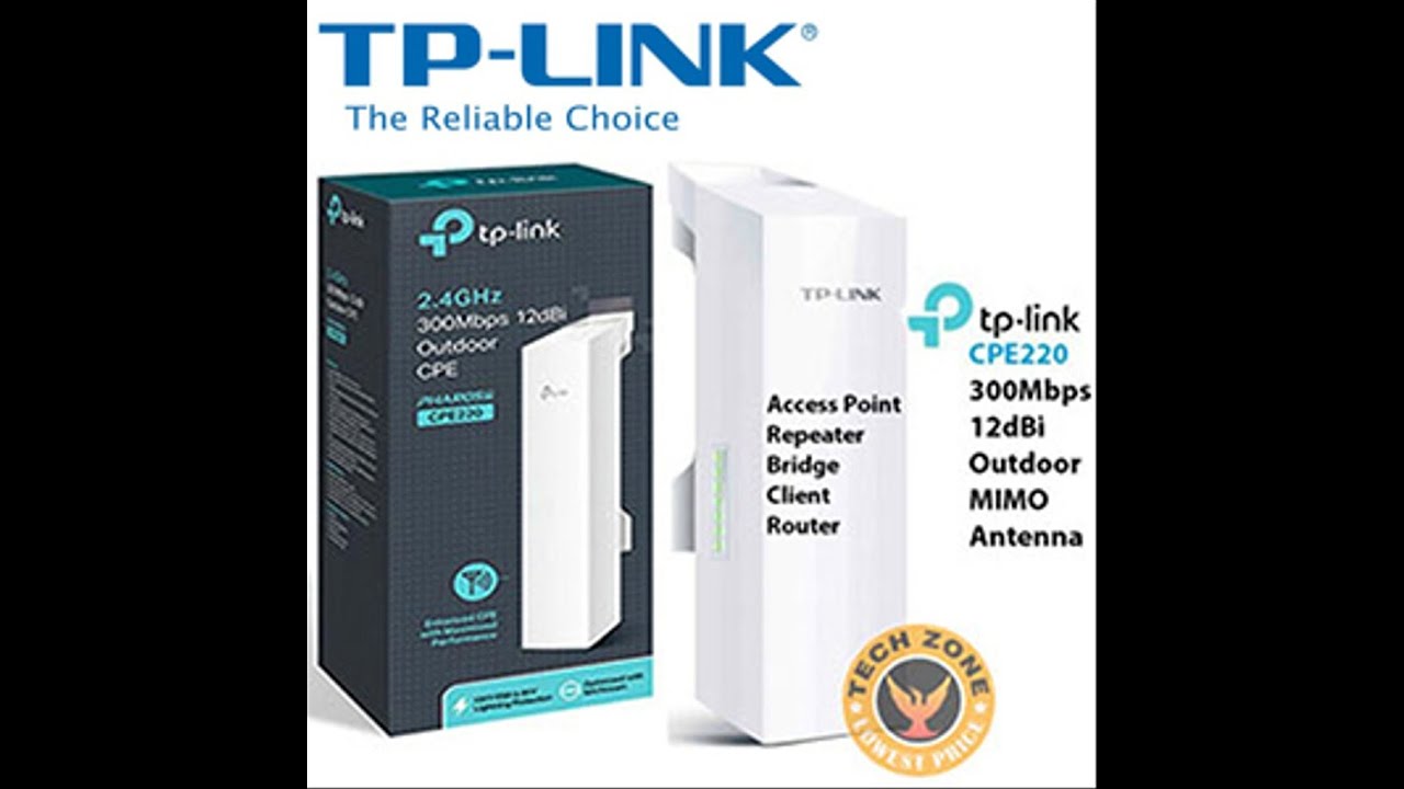 TP-LINK CPE 220 Mode Ap Bridge