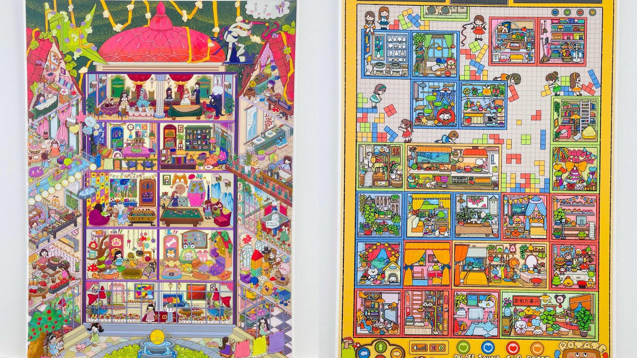 [ASMR]DIY a square apartment and my small mansion~