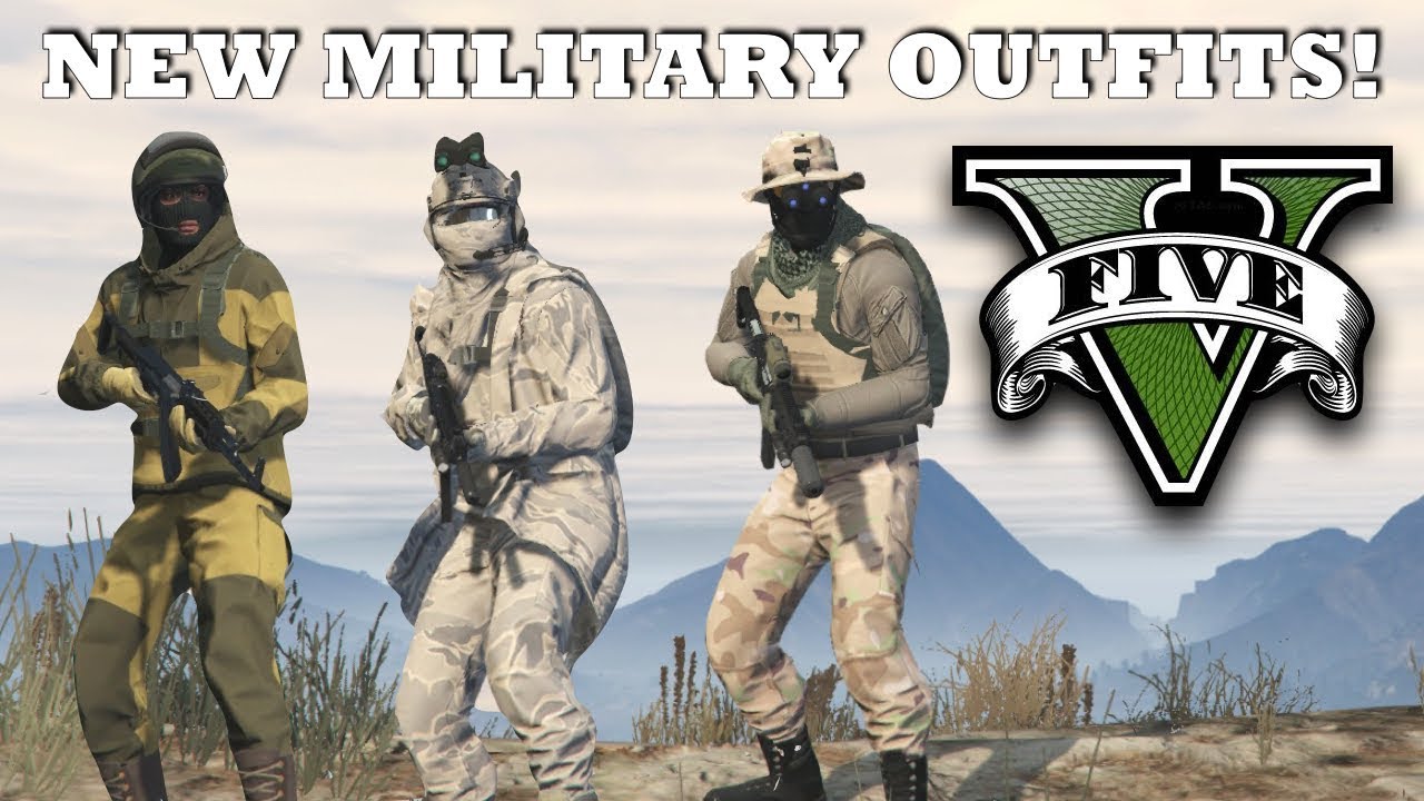 GTA V - New Top Military Outfits | SEAL Team 6  & Russian Spetsnaz | Custom Doomsday Heist Outfits!