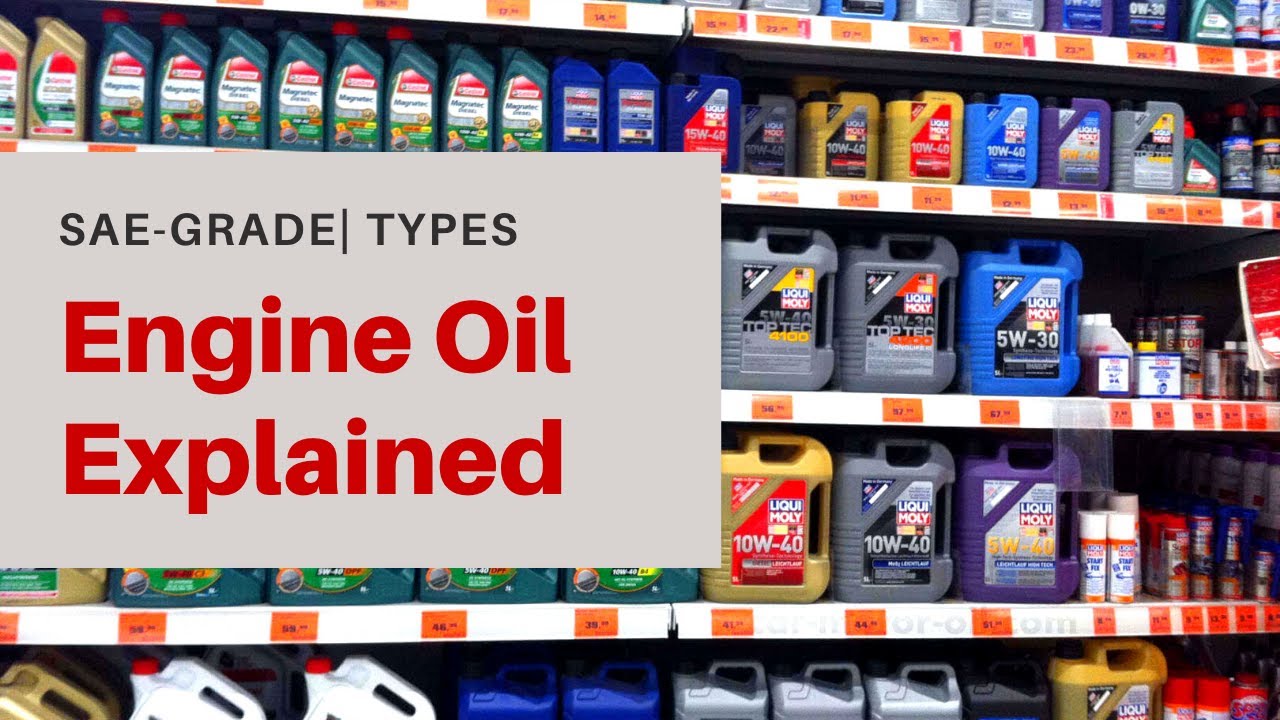 Engine Oil Grade Explained | SAE numbers | Types
