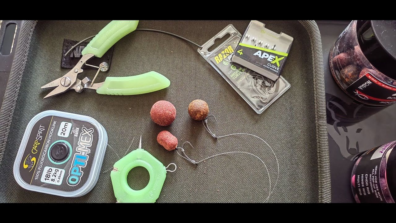 D-RIG legat cu fluorocarbon!  Montura crap ✅