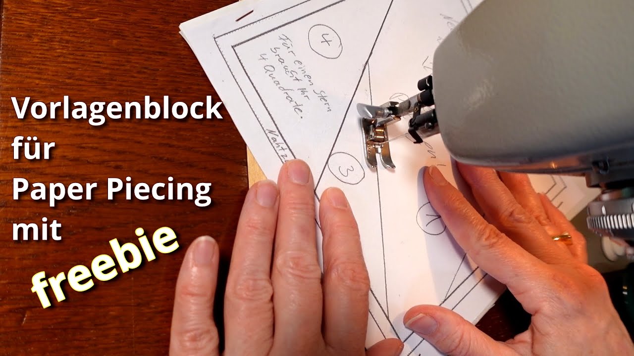Foundation Paper Piecing Vorlagenblock selber machen - mit freebie - Die Sternendecke Teil 1
