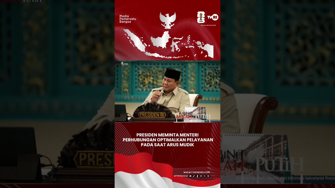 Presiden Meminta Menteri Perhubungan Optimalkan Pelayanan Pada saat Arus Mudik