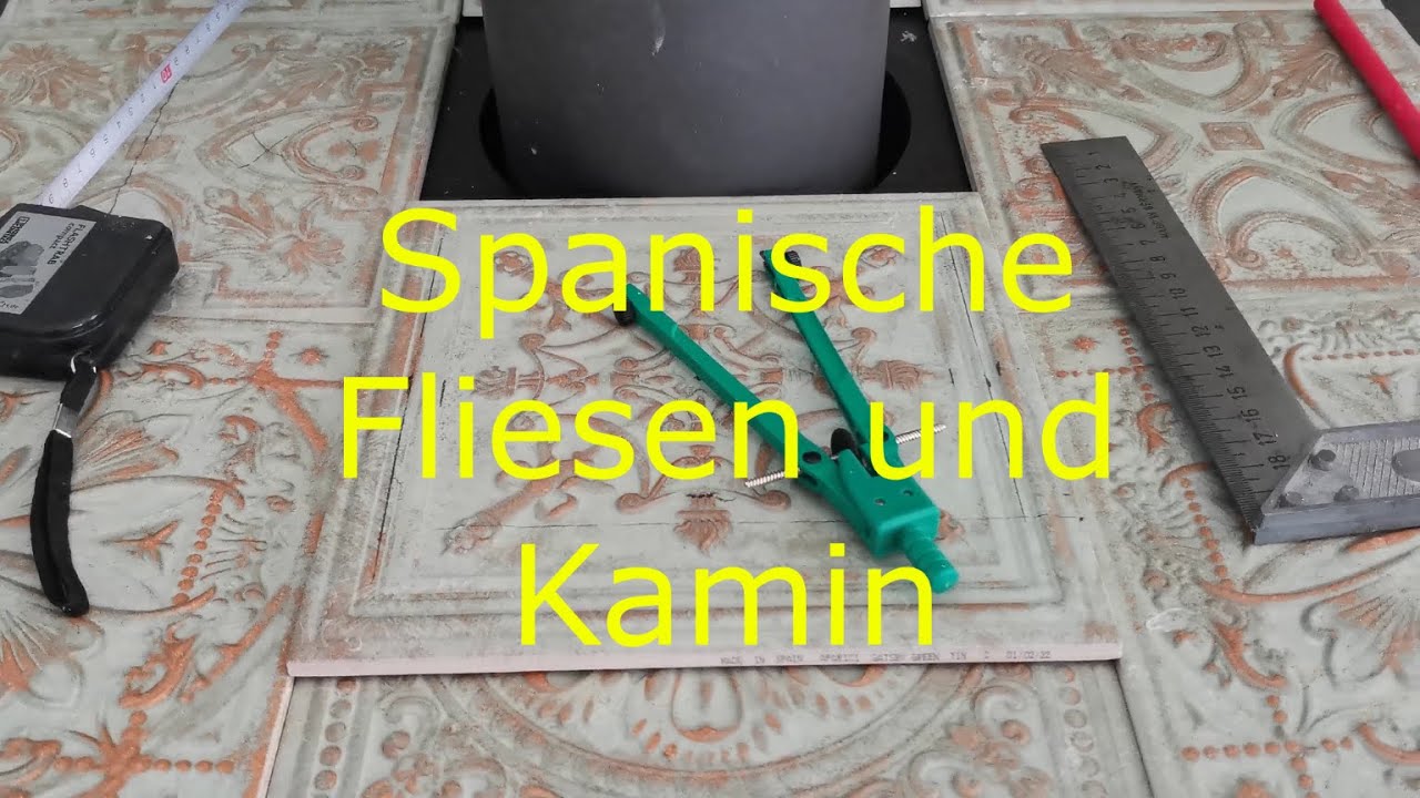 Spanische Fliesen für Kamin