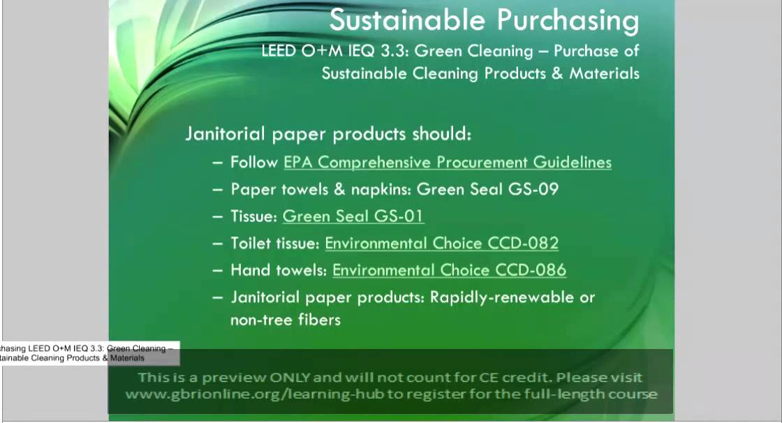 Green Cleaning Basics