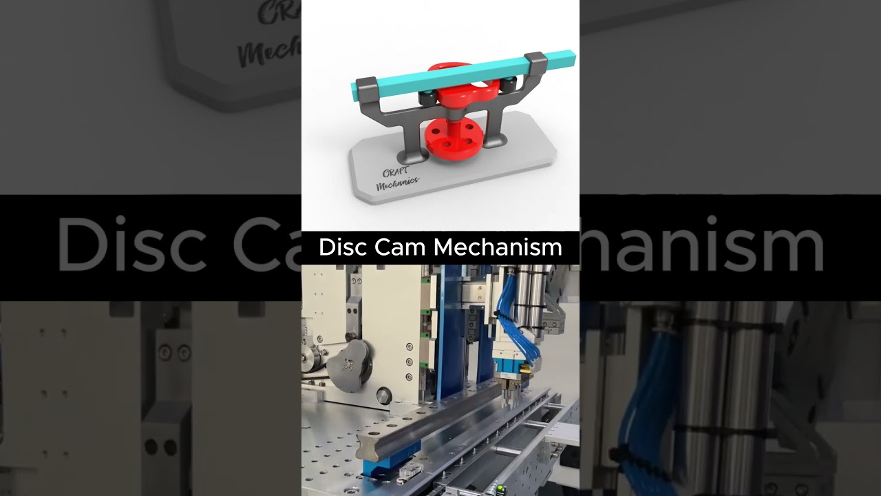 Disc Cam Mechanism 🙌✅  #cammechanism #mechanism #mechanic #engineering #3ddesign #mechanical
