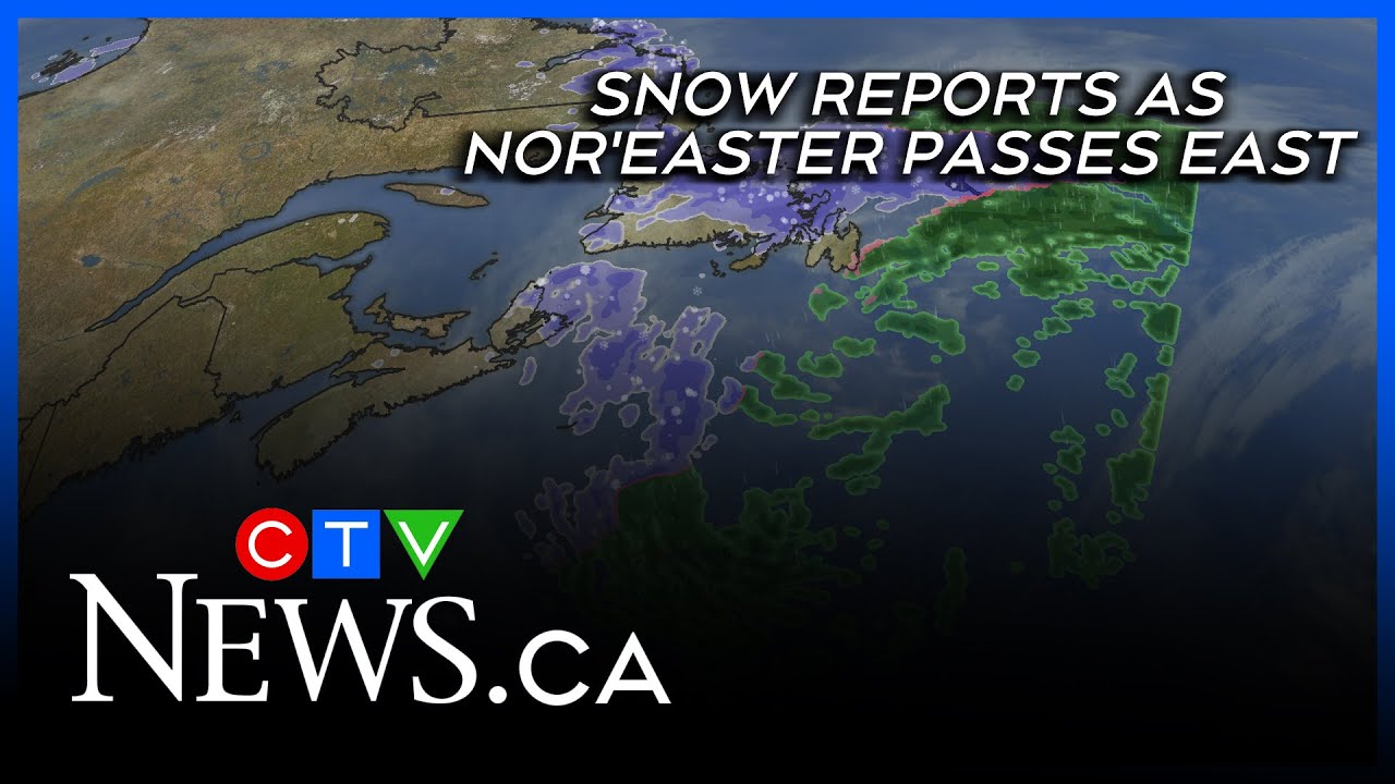 Eastern Nova Scotia catches heavy snow as storm clears to the northeast
