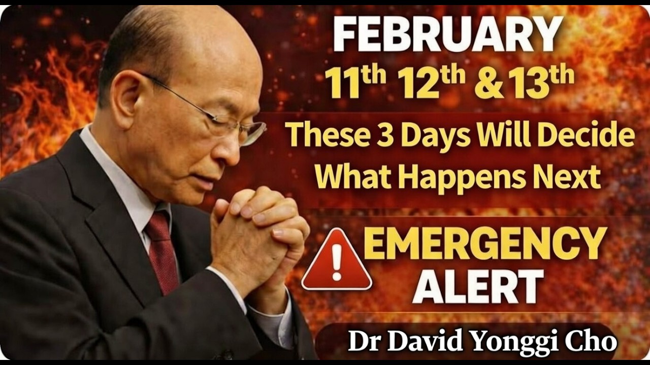 God Said: February 11–13 — These 3 Days Will Decide What Happens Next | Dr. David Yonggi Cho