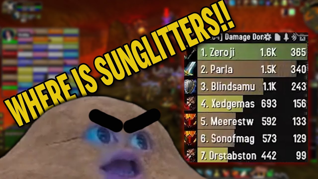 Sunglitters vs Damage meter! Melee Whiffing