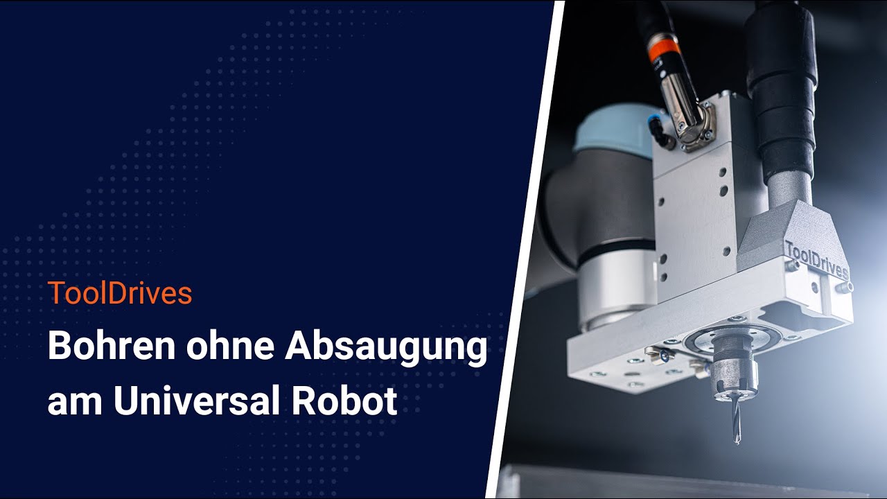 Bohren ohne Absaugung am Universal Robot