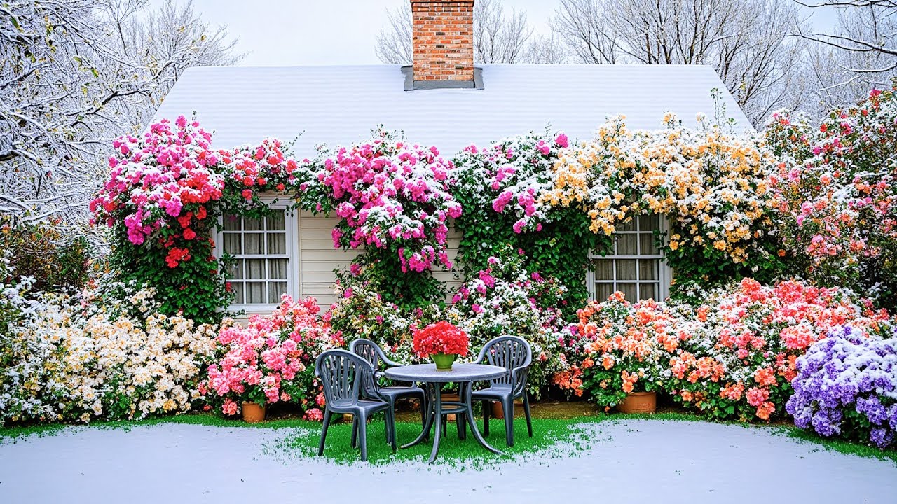 Мягкая арфа в зимнем саду ❄️ Успокаивающая музыка для умиротворения и восстановления внутреннего ...