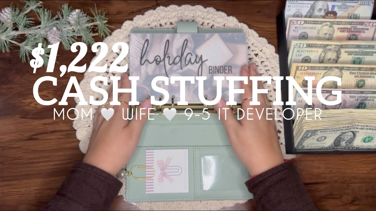 CASH STUFFING $1,222 | $3K IN KIDS FUTURE ✨ 