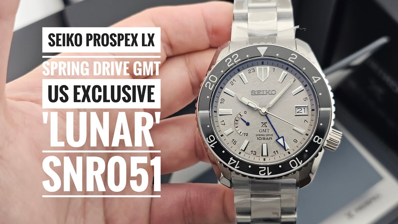 Seiko Prospex LX Spring Drive GMT Titanium US Exclusive 'Lunar' SNR051