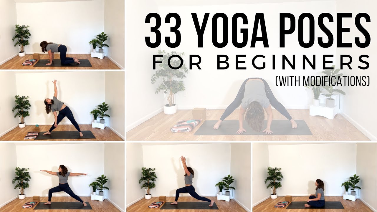 33 Yoga Poses for Beginners (with Modifications)
