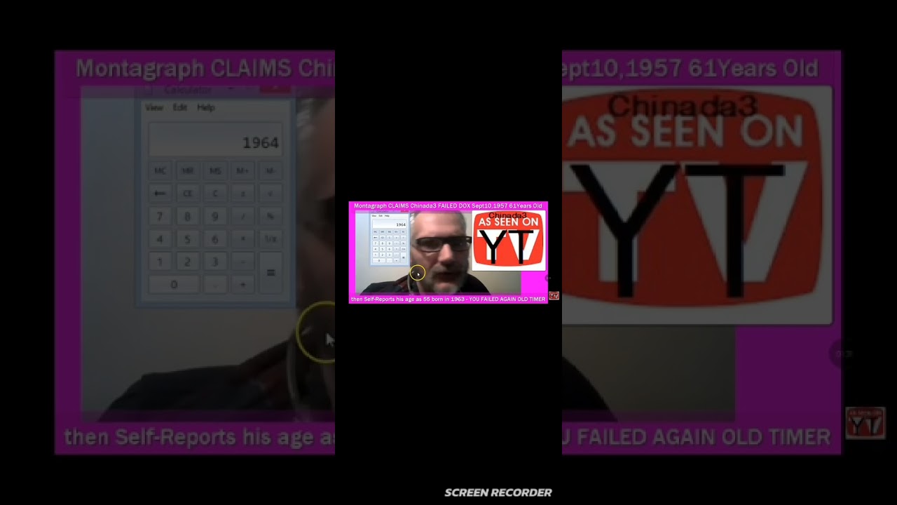 Montagraph Proven Wrong About His Age Used To Claim He Was In His 60's Then Said 50's By Chinada3.