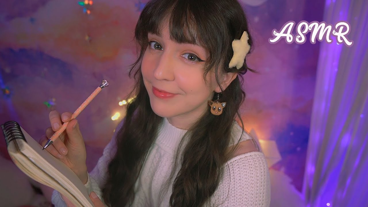 ⭐ASMR Dibujando tu RETRATO 🎨[Sub] Roleplay Mejor Amiga en Español