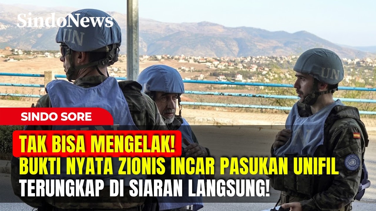 TAK BISA MENGELAK! Bukti Nyata Zionis Incar Pasukan UNIFIL Terungkap di Siaran Langsung! | SindoSore