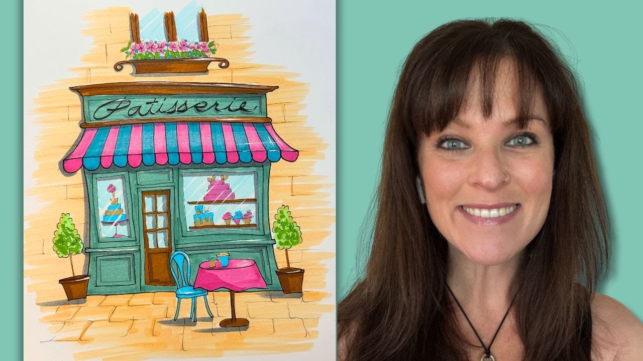 Draw a Whimsical Parisian Patisserie | Weekly Sketch #5