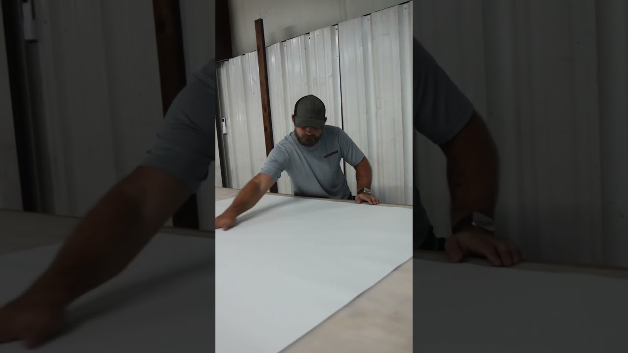 HOW TO WRAP A SIGN IN UNDER A MINUTE #automobile #vinylwrap #carcustomization #vinylwrapping