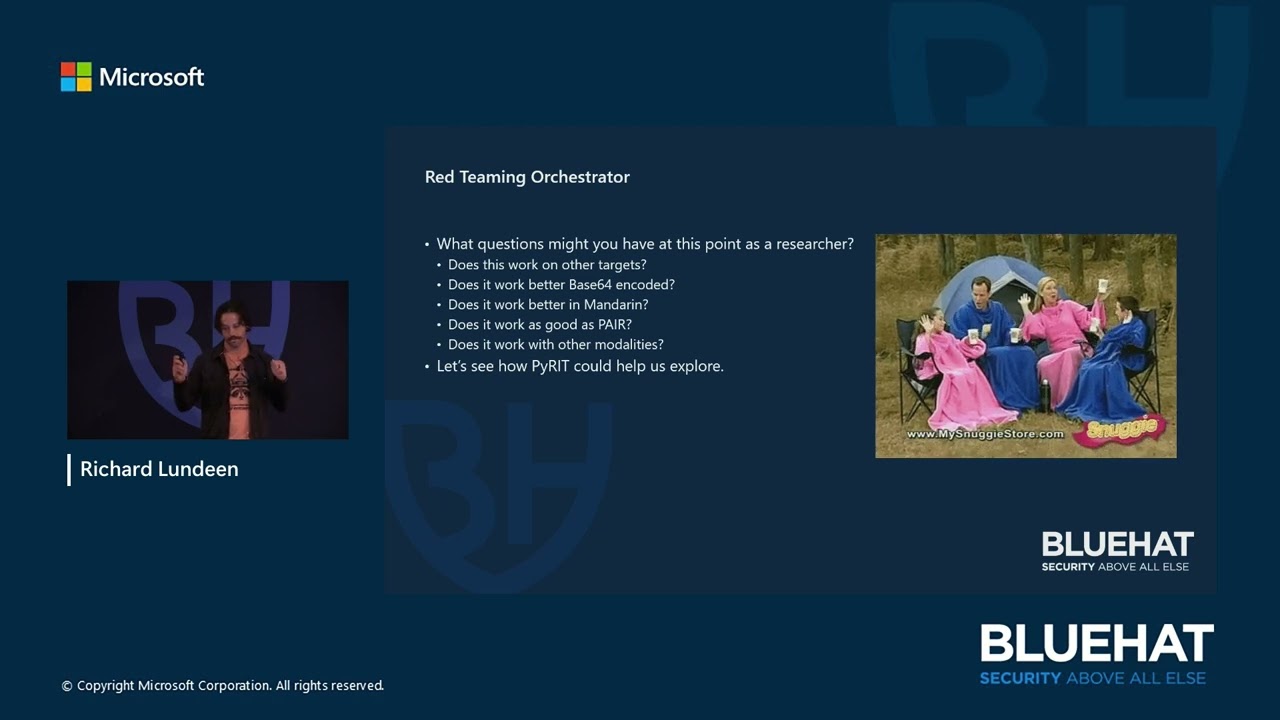 BlueHat 2024: S22: PyRIT: From LLM Security Research to Practical Attacks