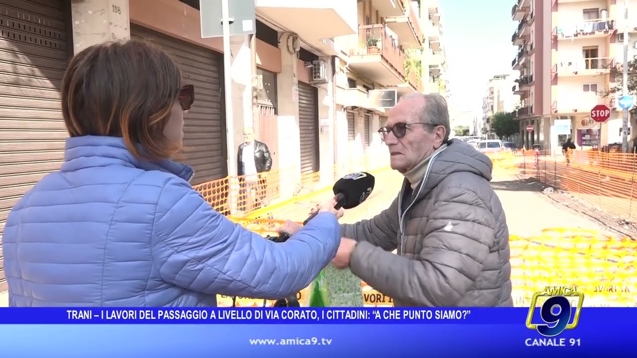 Trani – I lavori del passaggio a livello di via Corato, i cittadini: “A che punto siamo?”