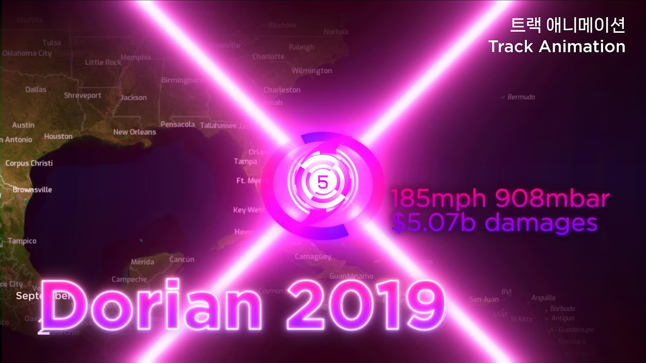 Track of Hurricane Dorian (2019)