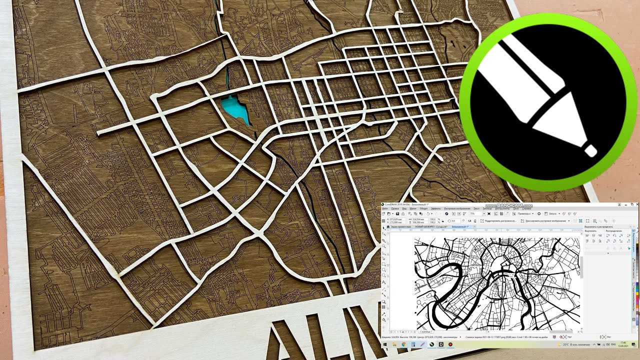 Как сделать макет карты города в CorelDraw