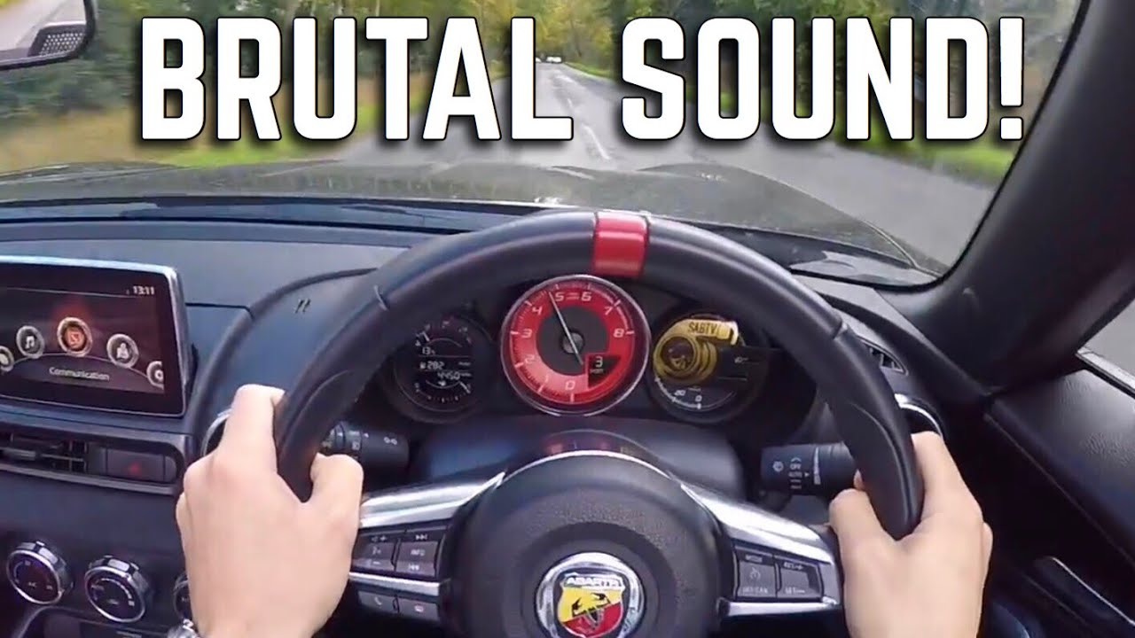 POV Drive + Onboard Acceleration 0-60 - New Abarth 124 Fiat Spider | CRAZY LOUD Exhaust Sound!