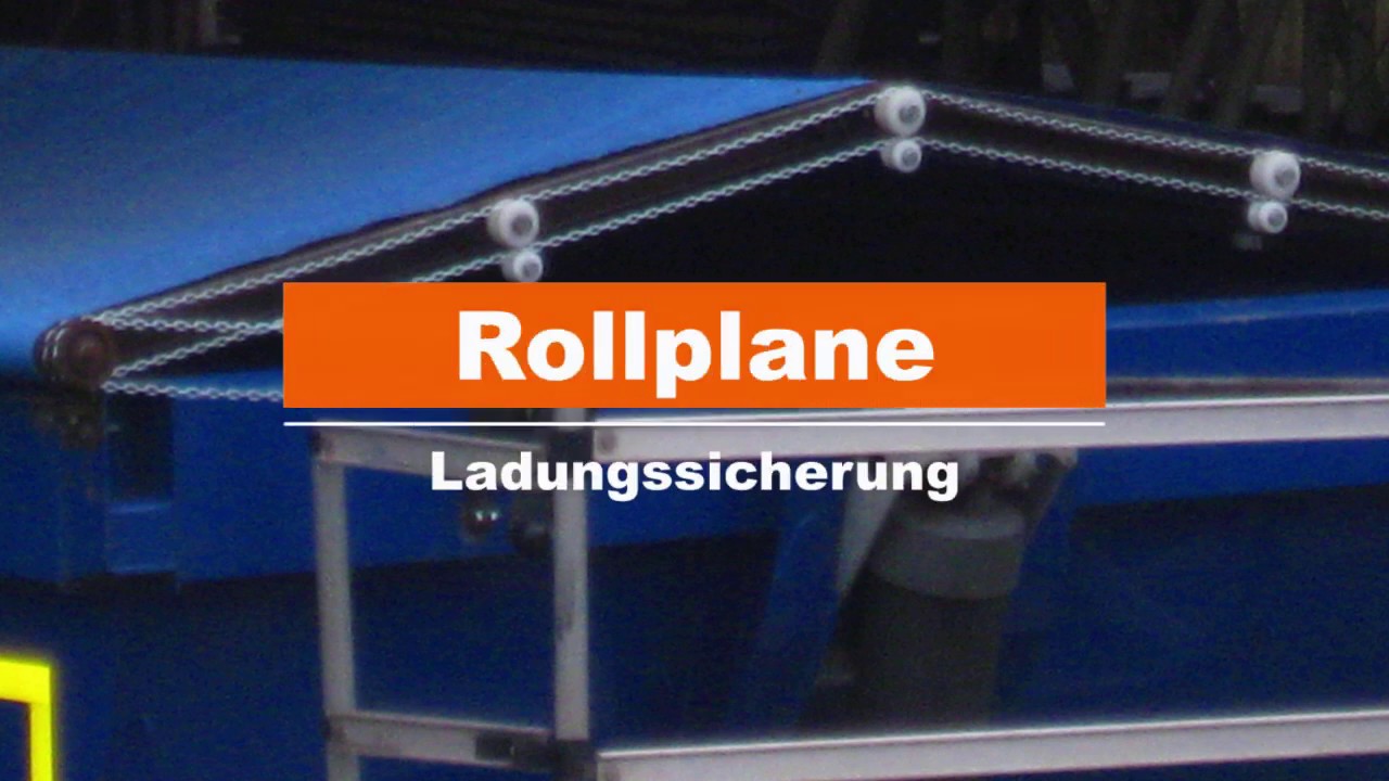 Faltenfreie Rollplane f&uuml;r Sch&uuml;ttgut - Ladungssicherung