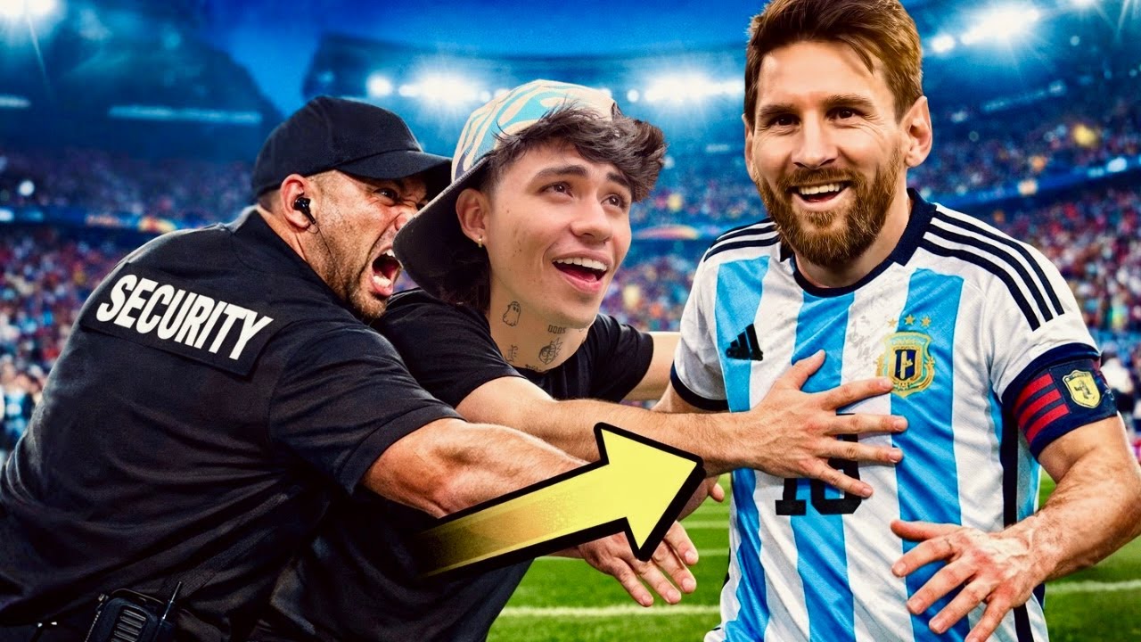 Me infiltro al partido de Messi // Andy